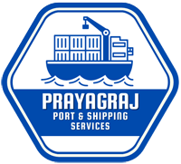 Prayagraj port and shipping services logo